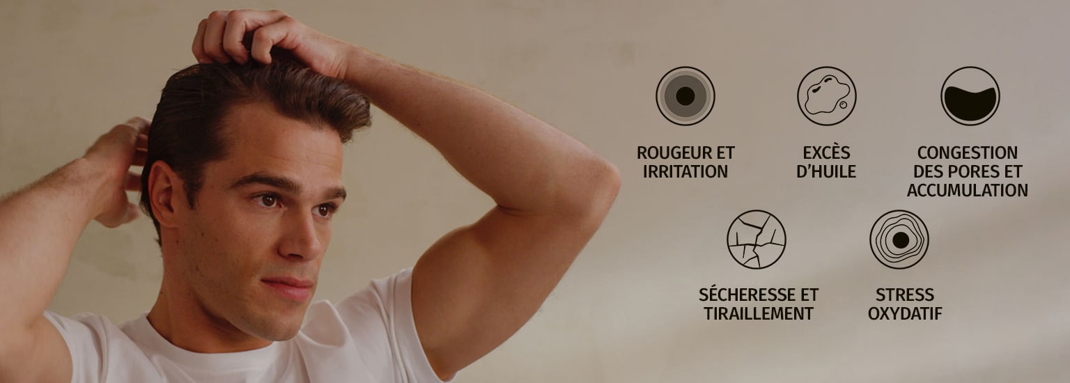 À la racine de cheveux visiblement plus sains