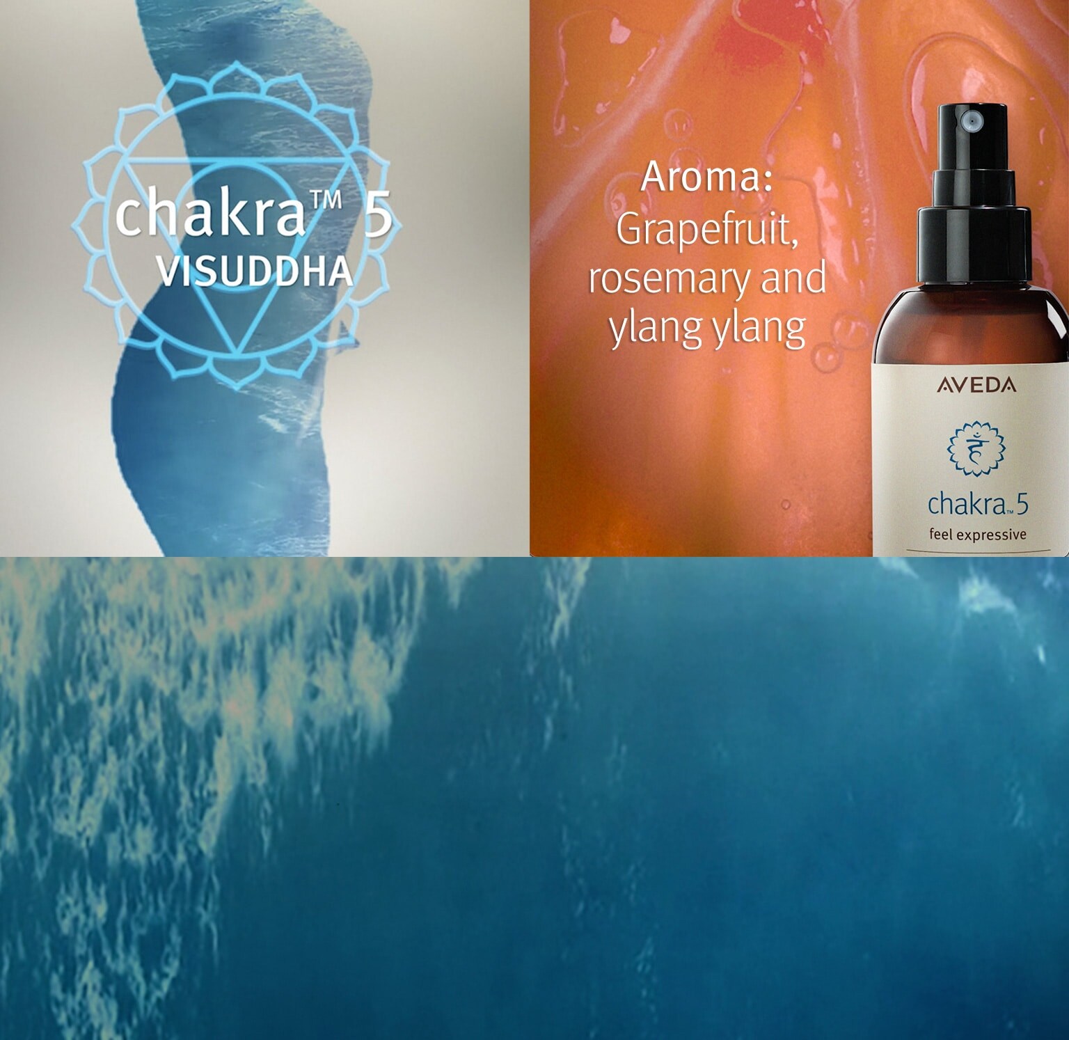 L’arôme chakra 5 est composé de pamplemousse, de romarin et d’ylang-ylang.