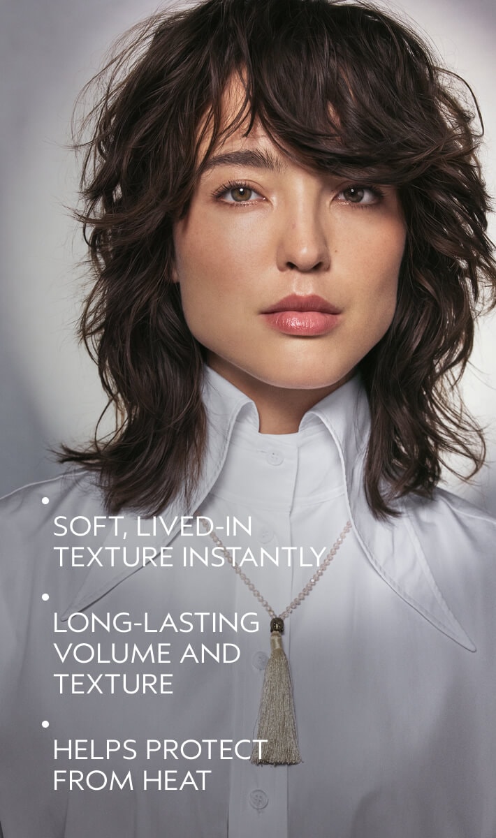 Vaporisateur sec texturisant, Texture ébouriffée
