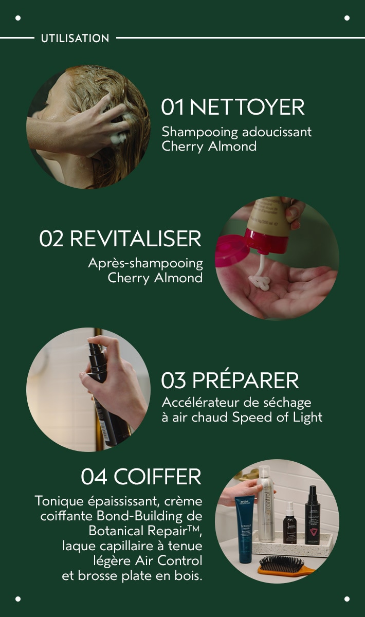 Brosse plate en bois Aveda