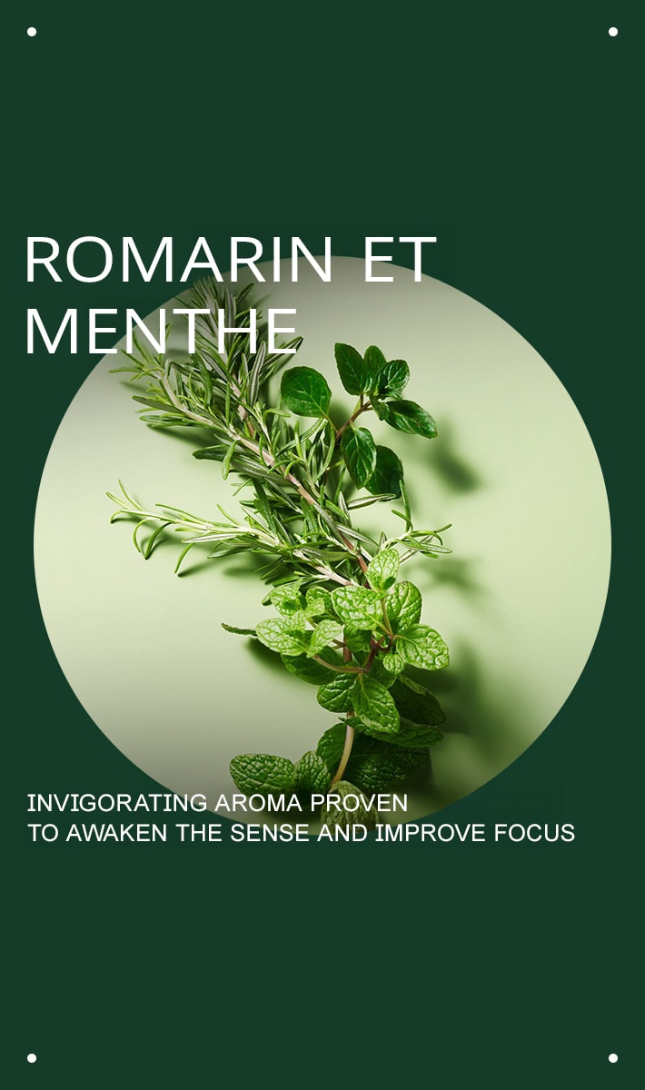 Bougie en cire de soja végétalienne rosemary mint