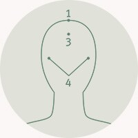 Étape 3 : Continuer à masser le long des côtés de la tête. 