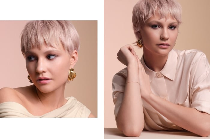 Une coiffure bixie polyvalente