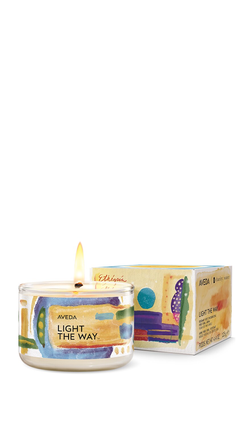 Chandelle de cire de soja végane Light The Way™ en édition limitée, à l'arôme Romarin et menthe
